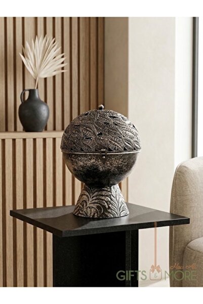 PANALI Pnl-Mg124 L Black Metal Decorative Globe Lantern