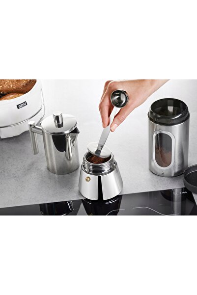 GEFU TAMINO Tamper și lingură de măsurare pentru cafea măcinată, pentru porta...