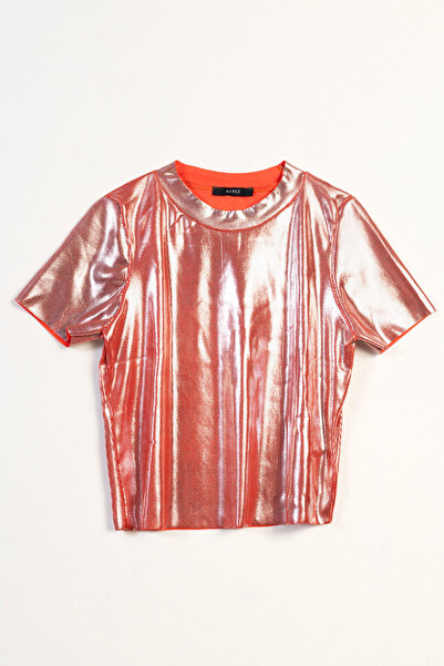Avrile Metallic Tricot T-Shirt