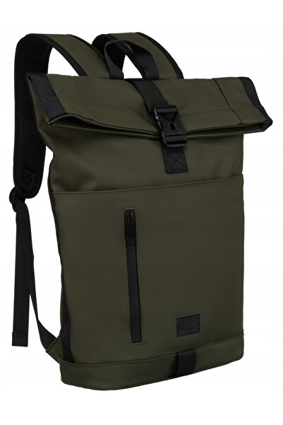 Peterson Rucsac pentru laptop cu capacitate mare, impermeabil, cu închidere t...