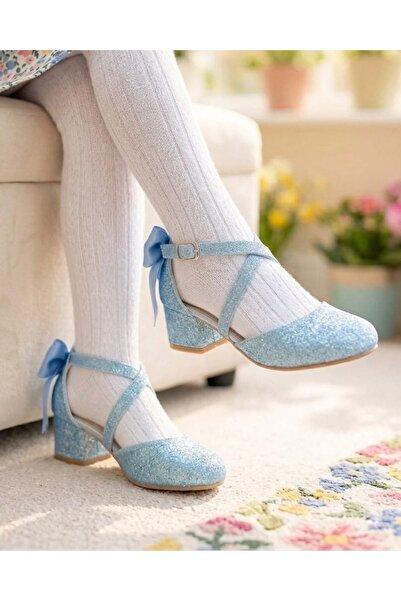 Surpie Shoes Pantofi cu toc mic pentru copii, pantofi de seară pentru fete, p...