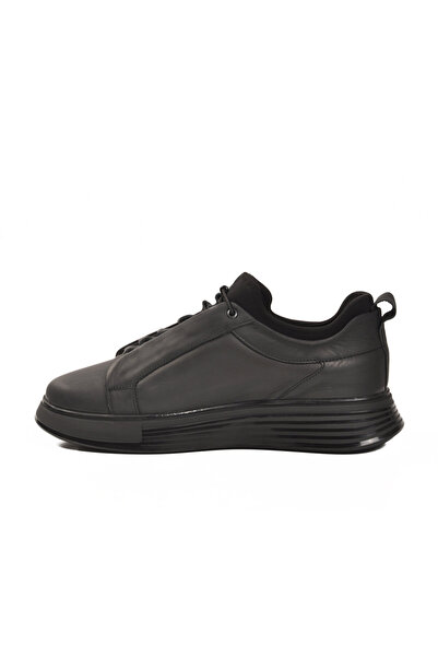 Voyager Black Matte Nubuck Genuine Leather Rubber Laced Men's Casual Shoes Pe...