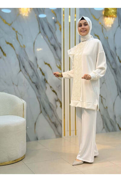 NY Mehlika Exclusive LARCH CİMALI BOL PAÇA OYSHO PANTOLON 1066