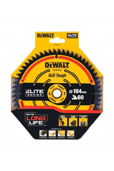 Dewalt Pânză de ferăstrău pentru lemn 184x16 mm 60z DT1670 ELITE SERIES