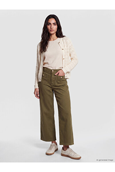 LC Waikiki Brown Wideleg Women's Jean Trousers
