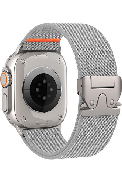 NEONI Elastic Nylon Sport Band for Apple Watch Ultra 3/2/1, Adjustable Parach...