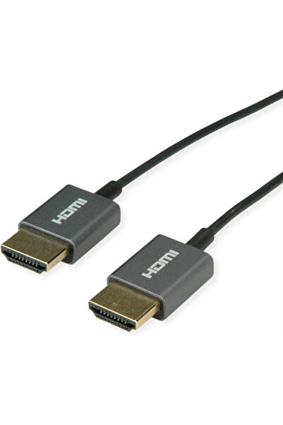 Roline Καλώδιο HDMI Ultra HD 8K60Hz Εξαιρετικά Λεπτό Μαύρο 1.5μ 11.04.5937 Κω...