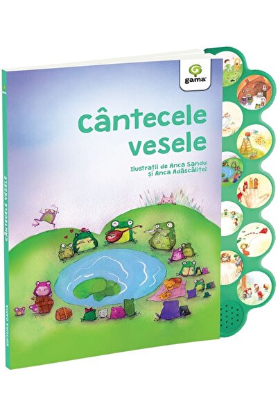 Gama Cantecele vesele. Carte cu sunete