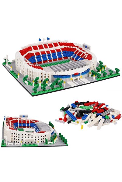 bedee Set de blocuri de construcție Stadion de Fotbal, 3500 de piese, Ornamen...