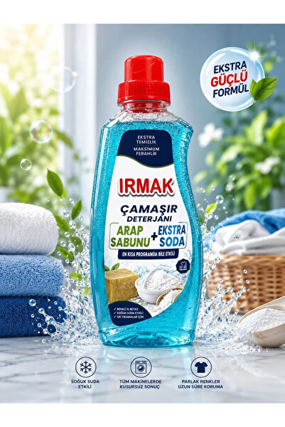 Irmak SIVI ÇAMAŞIR DETERJANI ARAP SABUNU VE SODA ETKİLİ 1480 ML