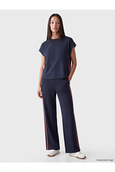 LC Waikiki LCW EVERYDAY Lacivert Beli Lastikli Soft Touch Kadın Eşofman Altı