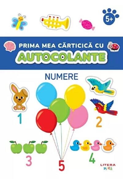 Litera Prima mea carticica cu autocolante. Numere