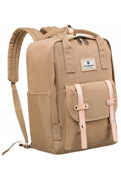 Peterson Rucsac de damă urban, ușor, cu buzunar cu clapetă, rucsac fashion.