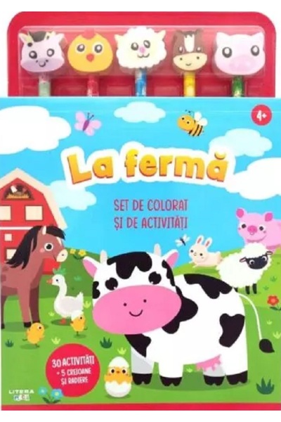 Litera La ferma. Set de colorat si de activitati