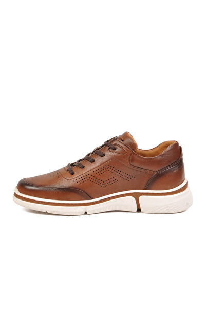 Voyager Men's Tan Lace-Up Sneaker Lightweight Comfortable Daily Casual Shoes ...