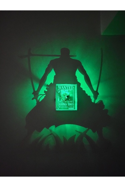 Cypnova Roronoa Zoro Gölge Lambası Roronoa Zoro Led Dekoratif Gölge Lambası O...