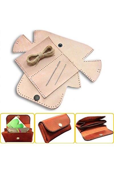 ipekbazaar DIY Perga Leather Card Holder Craft Kit, Do-It-Yourself Handmade H...