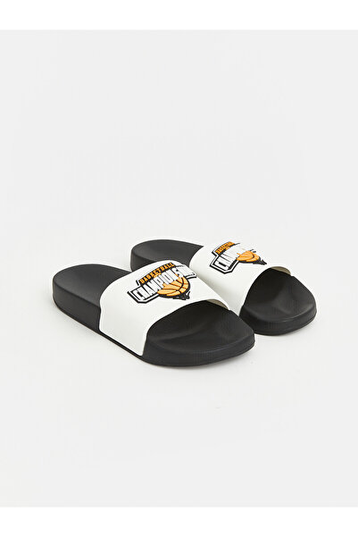 LC Waikiki Two Mt Shop Quality Lcw Steps Black Boys' Slippers