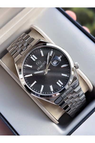 Homies Black Silver Color - Men's Wristwatch - with Bracelet Gift