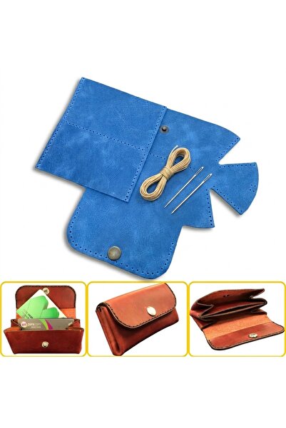 ipekbazaar DIY Perga Leather Card Holder Craft Kit, Do-It-Yourself Handmade H...