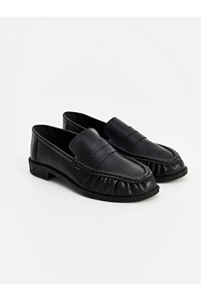 LC Waikiki LCW STEPS Siyah Kadın Loafer Ayakkabı