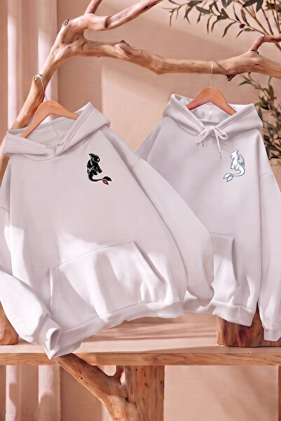 macklin Lover - Friend Couple Combination Night and Light Fury Back Printed S...