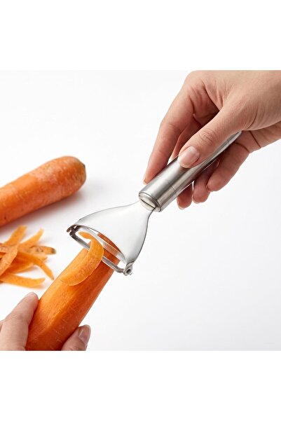 Generic Stainless Steel Y-Shaped Vegetable Peeler with Hanging Loop Triangula...