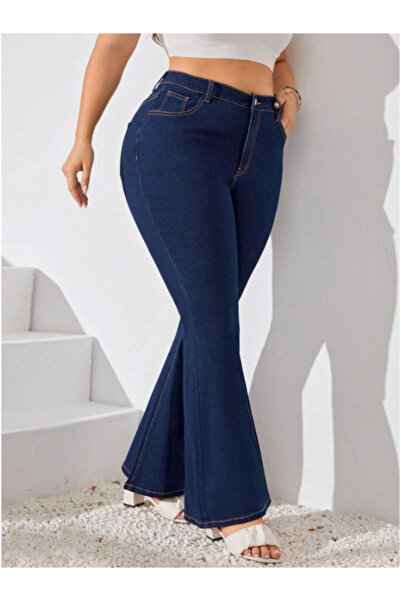 NOXTER JEANS Women Dark Blue Denim Pants Large Size