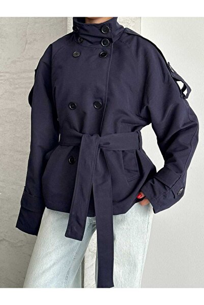 MEECY Women's Oversize Water-Repellent Trench Coat