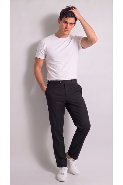viyamen Pantaloni chino casual din stofă pentru bărbați, pentru birou, zilnic...