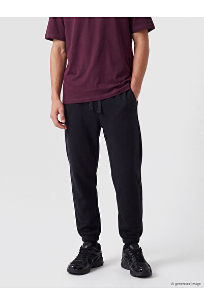 LC Waikiki Xside Black Relax Fit Men's Jogger Sweatpants