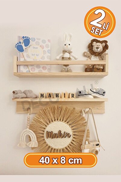 DECOMALL (Raf-01) Wooden Shelf Hanger and Bookshelf - Educational Montessori ...