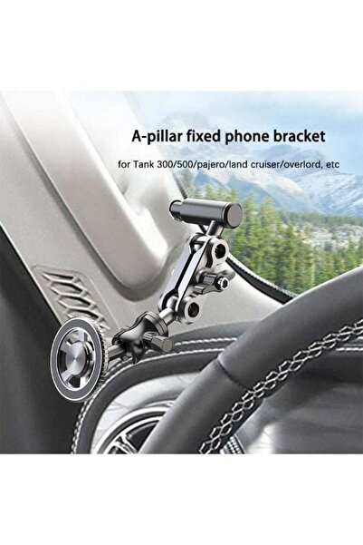 BlueFire Car A Pillar Grab Handle Phone Mount - 360° Rotation & Adjustable Ba...