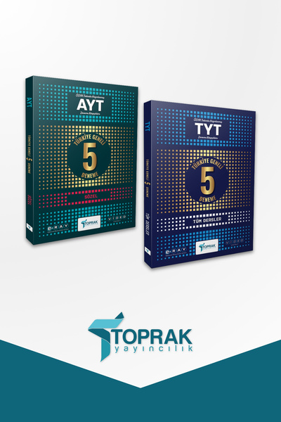Toprak Yayıncılık TYT 5'Lİ PAKET DENEME KİTABI VE AYT 5'Lİ PAKET DENEME (SÖZEL)