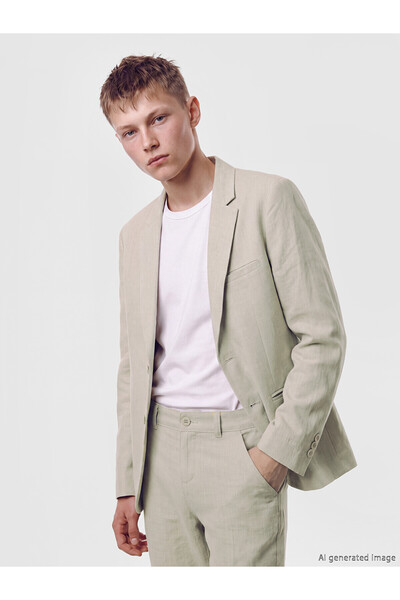 LC Waikiki Trendlucky Boy's Blazer Jacket and Pants Set with Difference