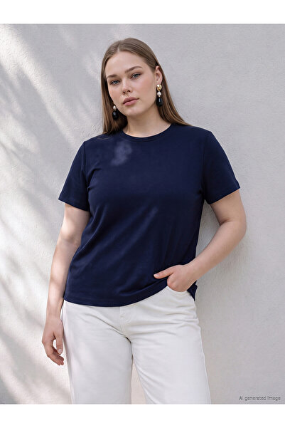 LC Waikiki Nevavm Farkıyla Lcw Curve Navy Blue Diver Fabric Plain Narrow & Sl...