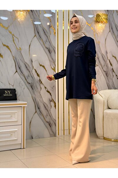 NY Mehlika Exclusive KADO YUVARLAK DESENLİ TUNİK 268188