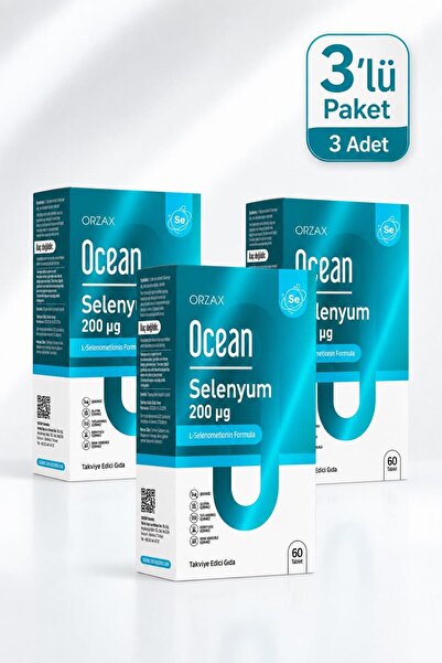 Ocean Selenyum 200 mcg 60 Tablet 3 Adet