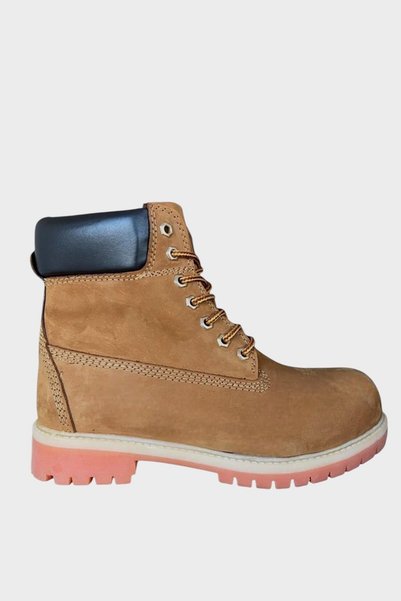 Jagulep Genuine Leather Nubuck Men's Boots CINNAMON