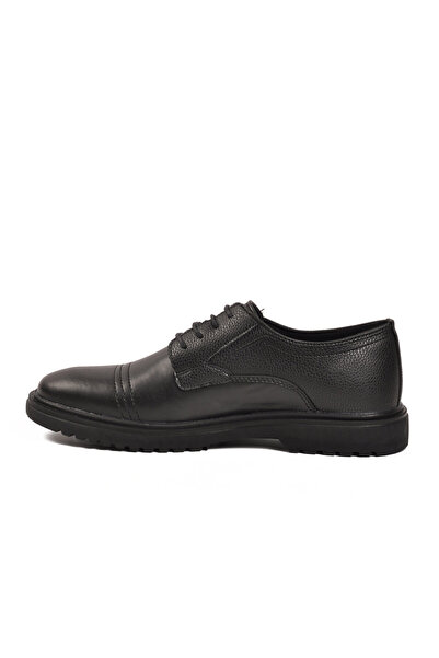 AYK'S Black Lace-Up Men's Casual Shoes 455