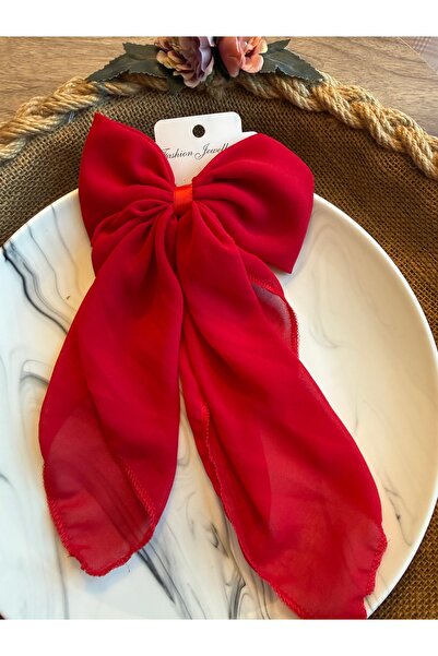 Yeşim Aksesuar Bow Ribbon Buckle, Bow Chiffon Fabric Buckle
