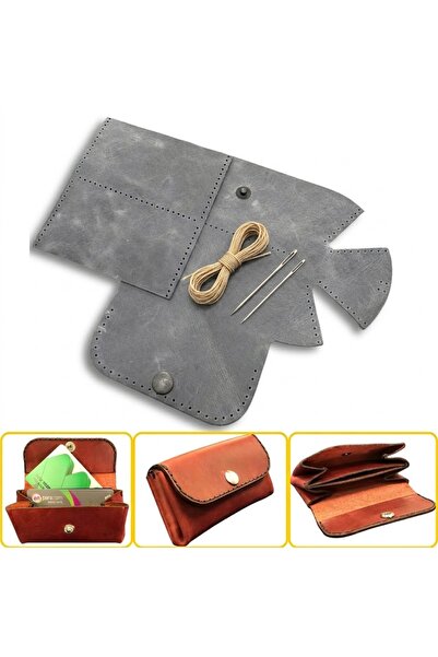 ipekbazaar DIY Perga Leather Card Holder Craft Kit, Do-It-Yourself Handmade H...
