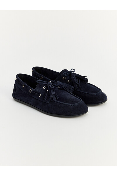 LC Waikiki Lcw Steps Navy Blue Suede Women's Classic Shoes