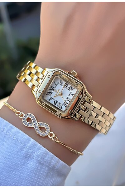 Homies Original-Women's Wristwatch - Gold Color - Adjustable Steel Band - Bra...