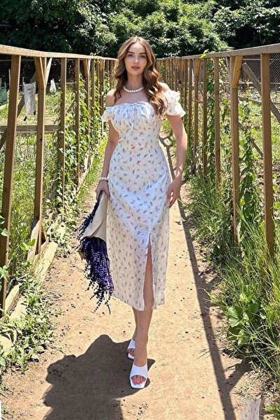 SEREMONİ BUTİK Lilac Floral Summer Dress