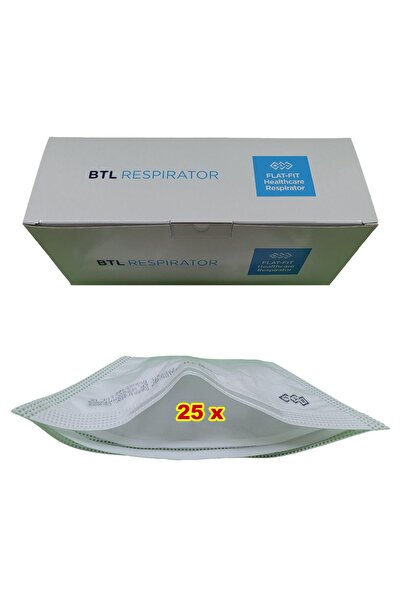 BTL Măști de protecție FFP2, Pachet de 25, Filtrare 99,9%, Ambalate individual