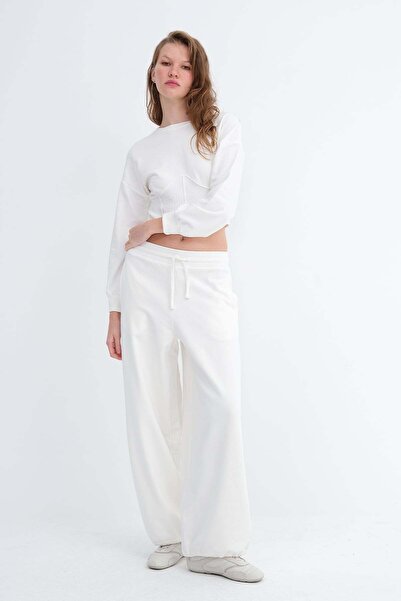 Addax Elastic Cuffed Shardonlu Tracksuit Eşf03026