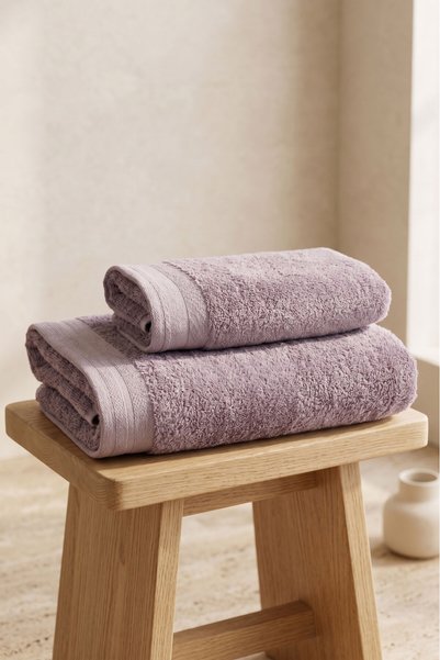 Class Premium %100 Pamuk Penye 2'li Banyo Seti 50x100 / 100x150 cm Exellence