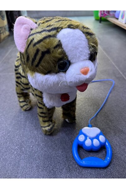 Magicway Cute Moving Sound Cat Toy – Walking, Tail Wagging Plush Toy