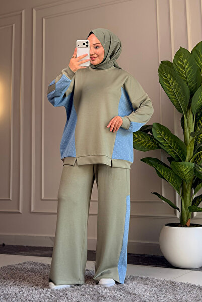 Suede Style Seturi din două piese Colecția Modest - Verde - Lung